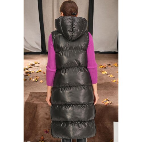Dewberry Z6733 HK STYLE WOMEN'S VEST-STRAIGHT BLACK Cene