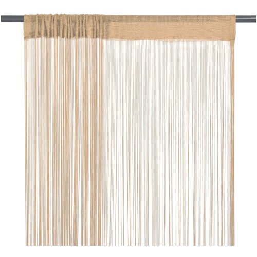 vidaXL Zavese iz nitk 2 kosa 100x250 cm bež barve, (20597179) Cene