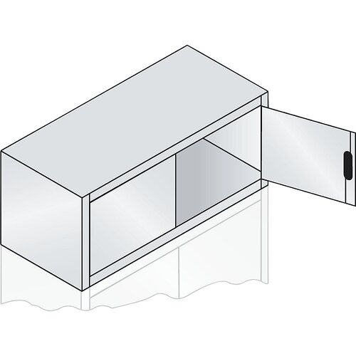 C+P zgornja omarica s krilnimi vrati acurado, vxšxg 500 x 1200 x 500 mm, svetlo siva Cene