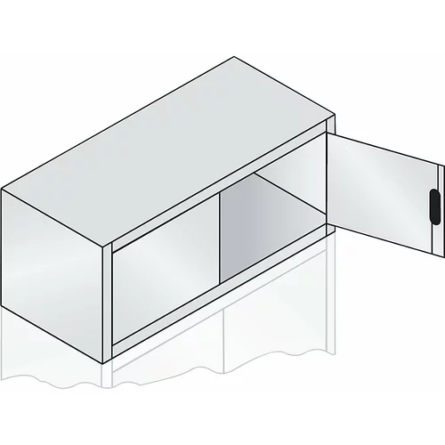 C+P Zgornja omarica s krilnimi vrati ACURADO, VxŠxG 500 x 1200 x 500 mm, svetlo siva
