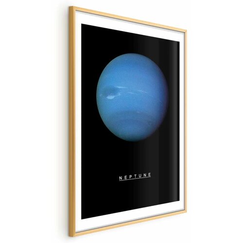  Plakat - Neptune 60x90 Zlatni okvir s margom Cene