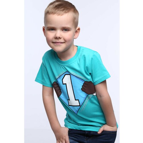 Fasardi Boys' T-shirt with a mint number Cene