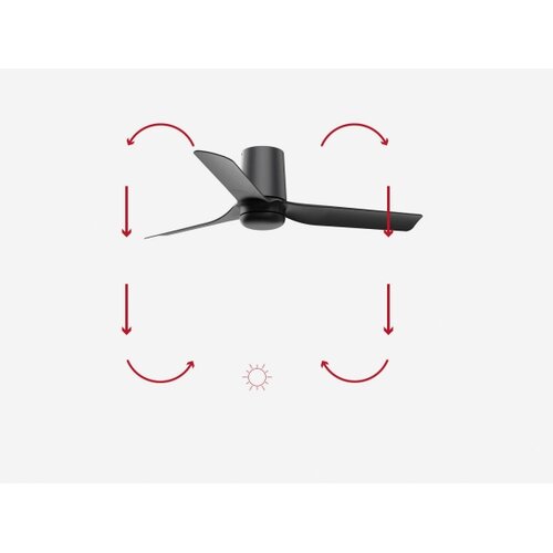 Faro 33834-Stropni ventilator MINI PUNT TUB S crna prečnik 90 cm + daljinski upravljač Slike