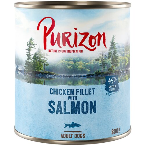  Varčno pakiranje Purizon 12 x 800 g - Losos s &scaron;pinačo & kokosom Cijene