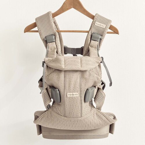 BabyBj&amp;ouml;rn&amp;reg; ergonomska nosilka one air mesh grey beige Slike