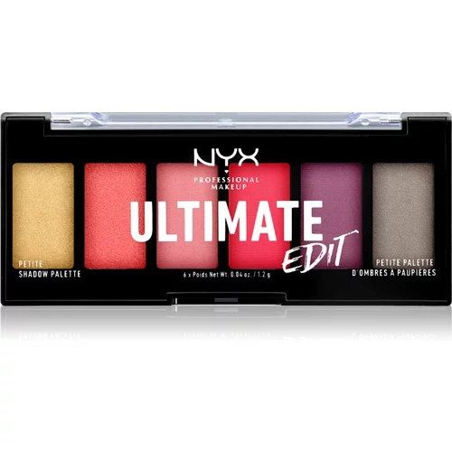 NYX Professional Makeup Ultimate Edit Petite Shadow paleta senčil za oči odtenek 03 Phoenix 6x1.2 g