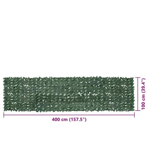  zastor s tamnozelenim li&amp;scaron;ćem 400 x 100 cm Slike