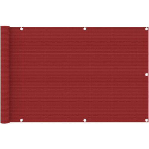vidaXL balkonski zastor crveni 90 x 400 cm HDPE Cijene