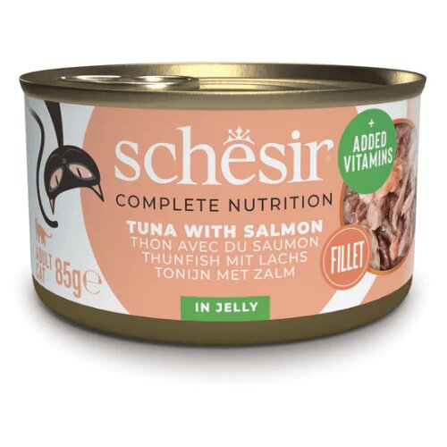 Schesir Hrana za Mačke Tuna i Losos Želeu Complete Nutrition Jelly 85g Cene