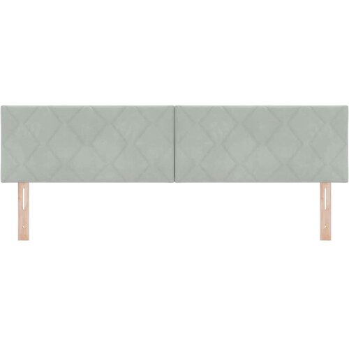  LED glava kreveta Svijetlo siva 180 cm Bar&amp;scaron;un Slike