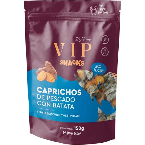 TRAMP VIP Snack Riba s sladkim krompirjem pribolj&scaron;ki za pse, 150 g, (5000233692) Cene