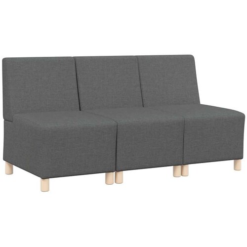  Modularna sofa bez naslona 3 pcs Tamno siva 55 x 74 x 82 cm Slike