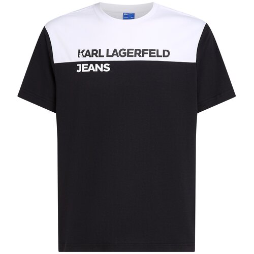 Karl Lagerfeld jeans Majica črna / bela Cene