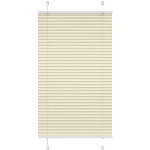 VidaXL Plisirana roleta krem 70x150 cm &amp;scaron;irina tkanine 69,4 cm Slike