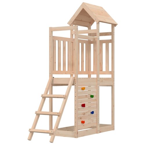 VidaXL Vanjski set za igru 52 5 x 110 5 x 214 cm od masivne borovine Slike
