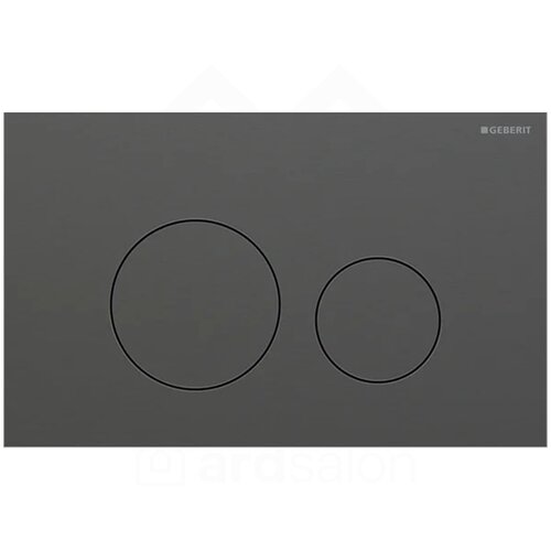 Geberit Sigma40 round tipka za dvokoličinsku tehniku ispiranja bru&amp;scaron;eni crni hrom easy-to-clean 115.628.QD.1 Slike