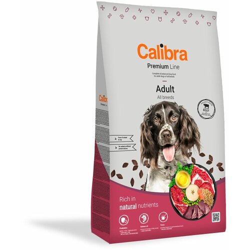 CALIBRA Dog Premium Line Adult Govedina, hrana za pse 12kg Slike