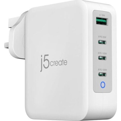 j5create JUP43130F-FN punjač za mobitel Mobilno računalo, Mobilni telefon, Prijenosna igraća konzola, Pametni sat, Tablet Sivo, Bijelo USB Brzo punjenje U zatvorenom Cijene