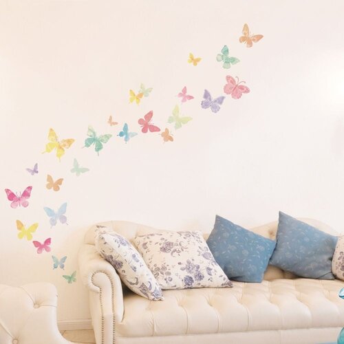 Ambiance set od 24 naljepnice Artistic Butterflies Slike