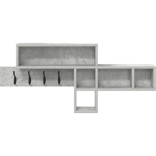  Vje&amp;scaron;alica za kapute na zidu Betonski sivi 100 x 12 x 43,5 cm Slike