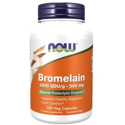 Now Foods Bromelain NOW, 500 mg (120 kapsul) Cene