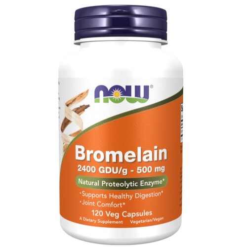 Now Foods Bromelain NOW, 500 mg (120 kapsula) Cene