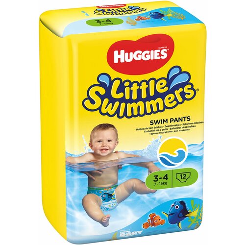 Huggies Pelene za kupanje Little Swimmers, Veličina 3-4, 7-15kg, 12 komada Slike