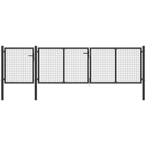  Vrata čelična 400 x 75 cm antracit Slike