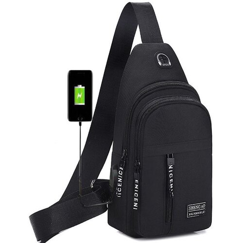 INF Naramna torba z USB vmesnikom za potovanja, službo, šolo Black, (21297028) Cene
