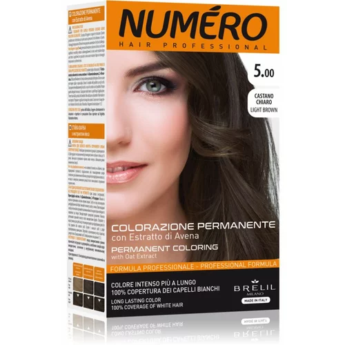 Brelil Numéro Permanent Coloring barva za lase odtenek 5.00 Light Brown 125 ml