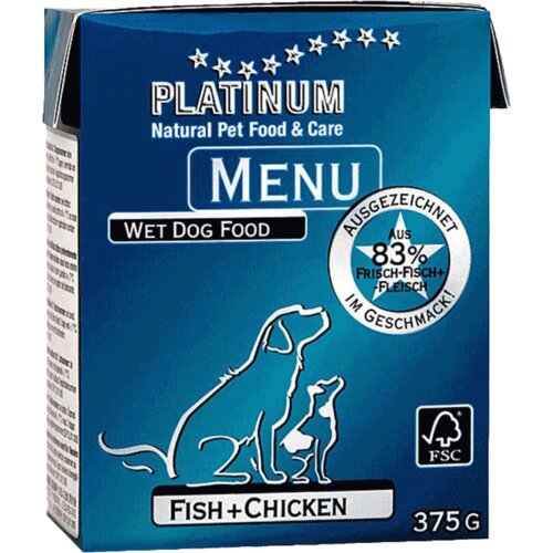 Platinum konzerva za pse Dog Menu Piletina i Riba - 90 g Cene