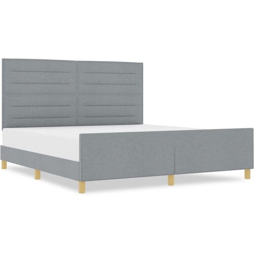  Krevetna Konstrukcija Svjetlosiva 180x200 cm Tkanina Slike