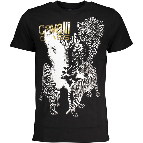 Cavalli Class MEN&#39;S SHORT SLEEVE T-SHIRT BLACK Cene