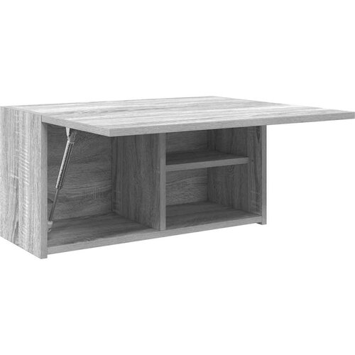  Kupaonski zidni ormarić sivi Sonoma 60x25x30 cm izrađeno drvo Slike