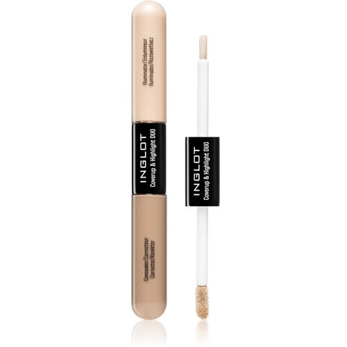 Inglot Coverup & Highlight Duo dolgoobstojni korektor z osvetljevalcem odtenek 102 6.6 ml Cene