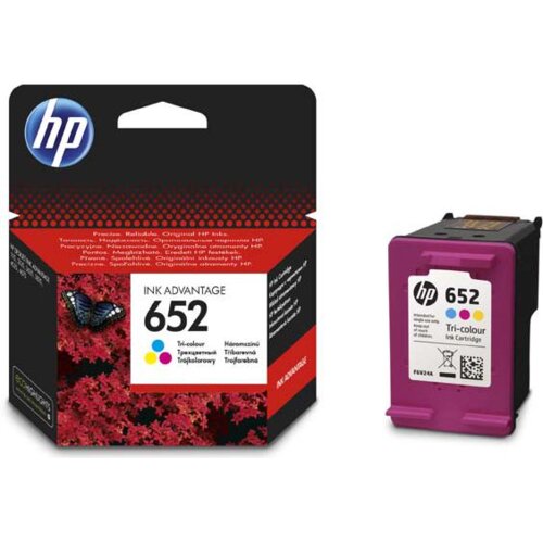 HP 652 Tri-color Original Ink Advantage Cartridge rezervoar s črnilom 1 kos Standardni donos Modra, Magenta, Rumena Cene