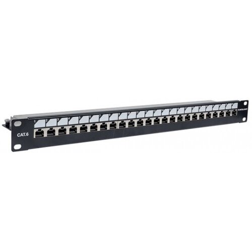 Intellinet prespojni panel Cat6, utp, 24 porta, 19, 1U, crni 27906 Cene