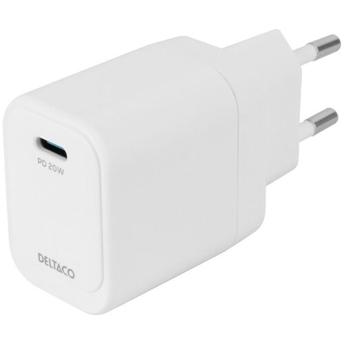 Deltaco USB-C Kućni Punjač, 20 W, Bijeli Cijene