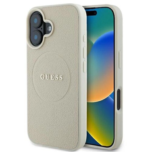 Guess ZRNAT OBROČ ZA OVITEK MAGSAFE ZA IPHONE 16 BEŽ, (21898029) Cene