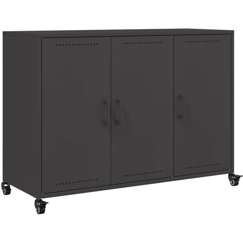 Maison Chic Komoda - Predalnik črna 100,5x39x72 cm jeklo, (21715765) Slike