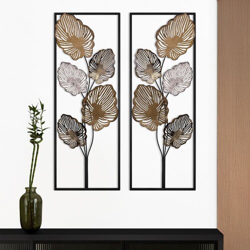 WALLXPERT salim ACH163-5 multicolor dekorativni metalni zidni dodatak set (2 komada) Cene