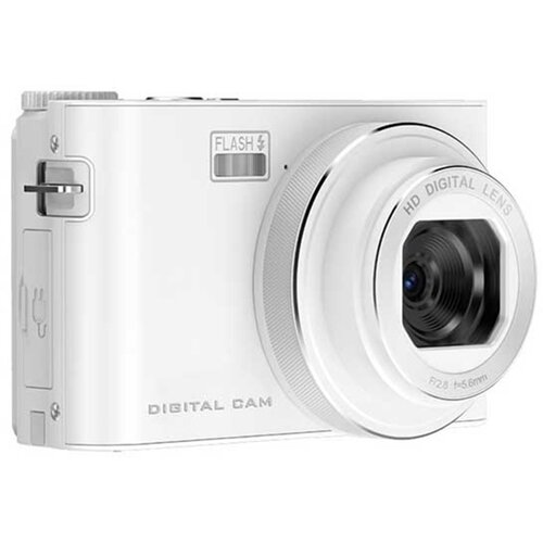 INF Bela 4K digitalna kamera z zaslonom na dotik, MP3, 12MP in 4x digitalno povečavo, (5000136895) Slike