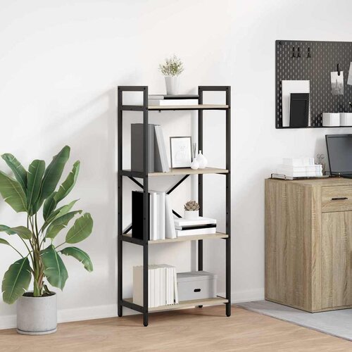 vidaXL Polica Sonoma hrast 56 x 34 x 133,5 cm Konstruirano drvo Cene