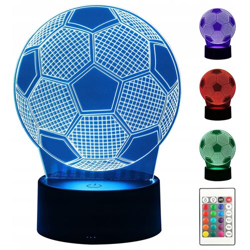 VERKGROUP USB LED RGB 3D dekorativna svetilka nogometna žoga daljinec, (5000232026) Cene