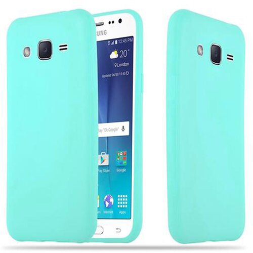 Cadorabo Ohi&amp;scaron;je, združljiv s Samsungom v Candy Blue - Za&amp;scaron;čitni pokrov iz fleksibilnega silikona TPU, (20570233) Slike