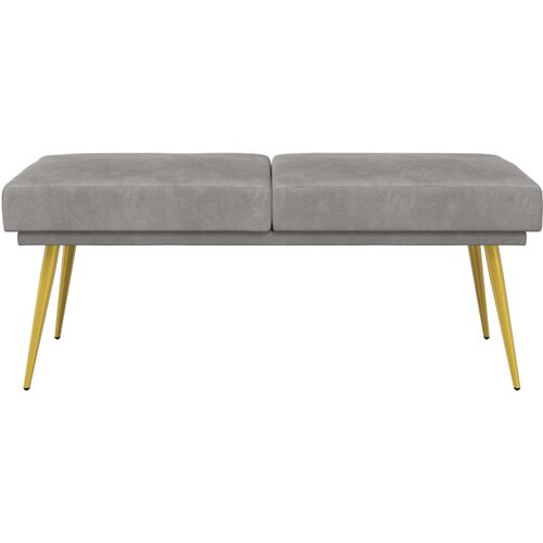  Klupa s dvostrukim slojem Svjetlosiva 120 x 45 x 46 cm Bar&amp;scaron;un Slike
