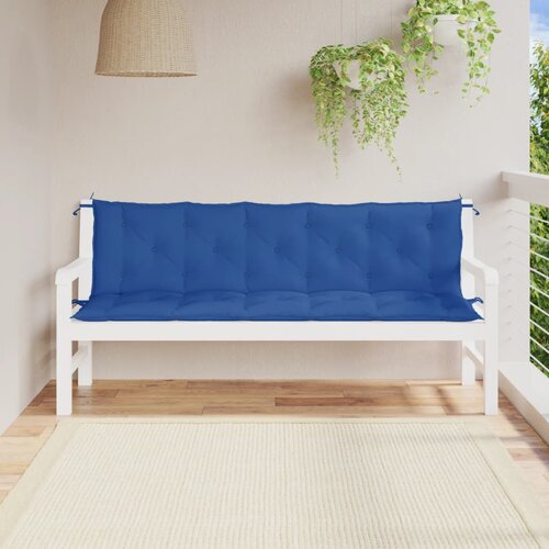 vidaXL Blazina za vrtno klop 2 kosa modra 180x50x7cm oxford tkanina Cene