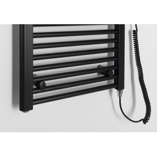 Aqualine kupatilski električni radijator direct-e 400W 132x45 cm mat crne boje Slike