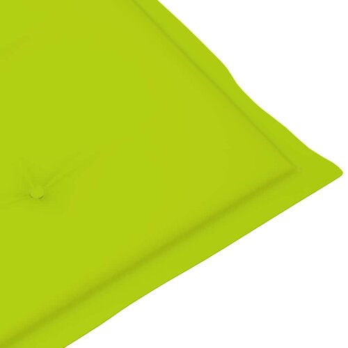  Sklopive stolice s jastucima 8 kom. Masivno bagremovo drvo Zelena 120 x 50 x 3 cm Slike