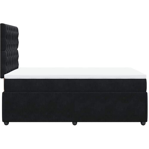  Krevet box spring s madracem crni 120 x 190 cm bar&amp;scaron;unasti Slike